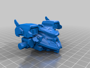 battletech - bullshark limpiar split mechwarrior 3d print model - Mito3D
