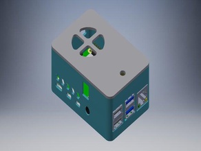 pi4 dockerpi powerboard - case raspberry pi rpi4 3d print model - Mito3D