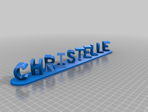 my customized dual letter blocks illusion customizer 3d print model - Mito3D