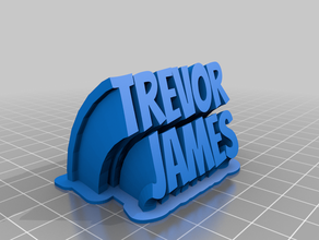 trevor james customized 3d print model - Mito3D