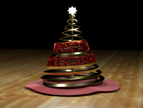 christmas tree abstract art holiday 3d print model - Mito3D