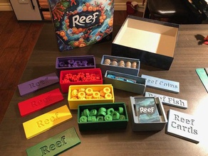 reef board game inserts boardgame accessories organizer 3d print model - Mito3D