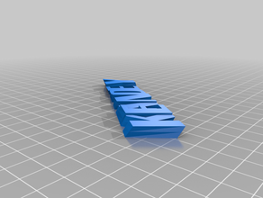 benim kenndey text - isim Anahtarlık keyfob özelleştirilmiş 3d print model - Mito3D