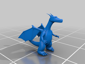 charizard+skelital rig dragón pokemon 3d print model - Mito3D