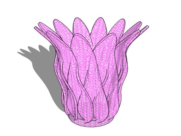 vaso di fiori, fiori vasi i 3D print model - Mito3D