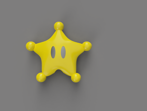 grande étoile de la puissance l'arbre chistmas noël grand pouvoir star mario l'étoile d'arbre en arbre 3d print model - Mito3D