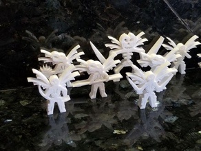 scheletro esercito di nuove reclute alato orrori gioco da tavolo halloween orrore meeple meeples meepleverse rpg 3d print model - Mito3D