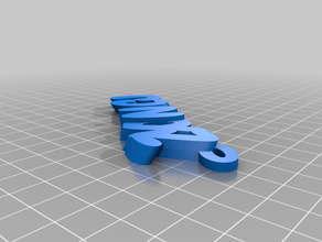 benim zyon 2 v2 metin - isim Anahtarlık keyfob özelleştirilmiş 3d print model - Mito3D