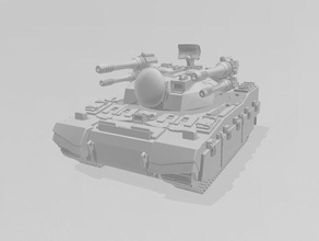 partisan de la défense aérienne du réservoir battletech véhicule 3d print model - Mito3D