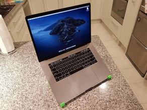 mac book pro 2018 2019 laptop stand 3d print model - Mito3D