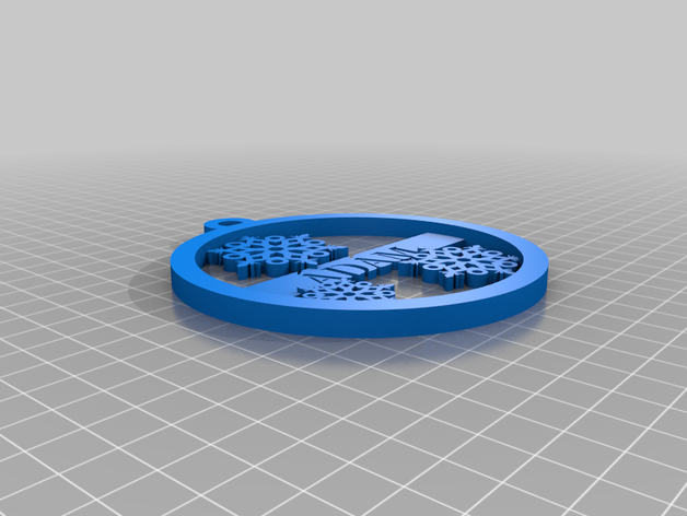 meine angepasste benutzerdefinierte Schmuck Medaillon Schneeflocke kundengebundene 3D print model - Mito3D