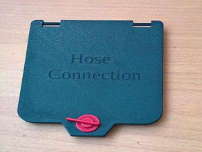 gardena hose connection cover lid 3d print model - Mito3D