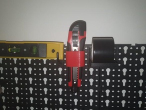 pegboard snap-off knife holder customized 3d print model - Mito3D