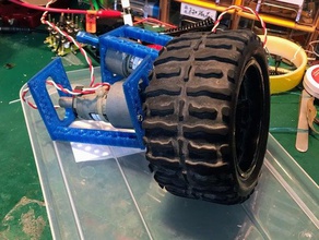 dc motor 10 1 rc tire adapter lego 3d print model - Mito3D