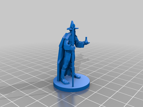 white wizard alchemist life mage miniature tabletop gaming rpg d&d 3d print model - Mito3D