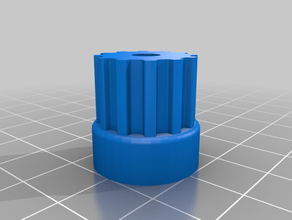 my customized parametric pulley - lots tooth profiles1 3d print model - Mito3D