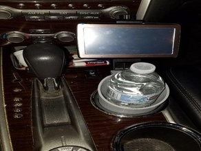 cup holder mount gps 3d print model - Mito3D