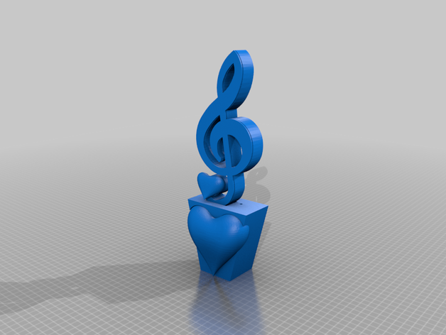lampara amo musica 3D print model - Mito3D