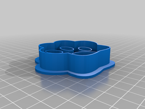 cookie cutter dog footprint 3d print model - Mito3D