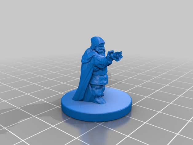 dwarf wizard ray frost dnd mini miniature 3D print model - Mito3D