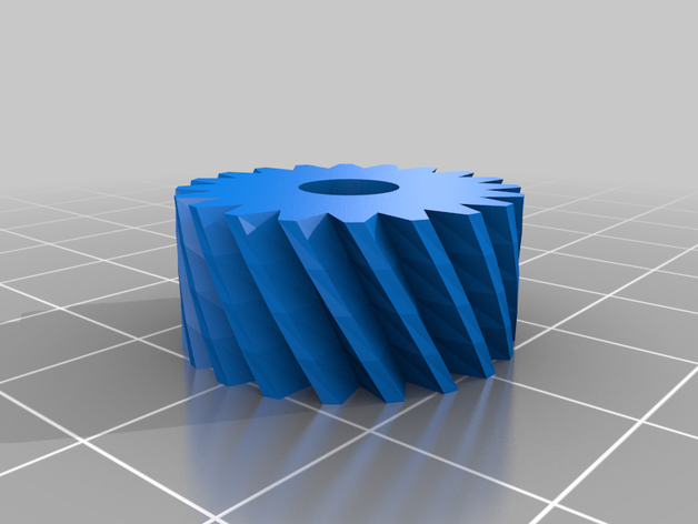 mi personalizados paramétrico de engranajes regular hélice doble la raspa arenque personalizado 3D print model - Mito3D