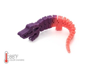 vorgeformte gator alligator artikuliert Kreatur crock Krokodil droidforged fidget-Spielzeug zappeln Spielzeug flexibel Kinder vorhanden stocking stuffer - 3d print model - Mito3D