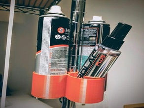 spray cans holder 3d print model - Mito3D