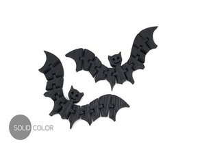 articulado, bat animais articulada morcego criatura droidforged fidget-brinquedo fidget brinquedo flexível haloween crianças presentes stuffer 3d print model - Mito3D
