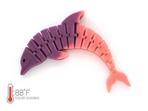 articulado de los delfines animal articulados la criatura delfín droidforged fidget-juguete fidget juguete flexible niños presente embutidora media 3d print model - Mito3D