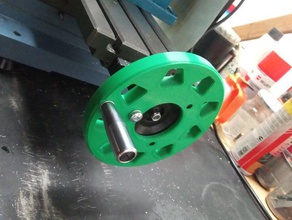 mini mill hand wheel extension covers kf10 sx1 3d print model - Mito3D