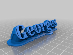 georges personnalisé 3d print model - Mito3D