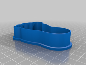 footprint cookie cutter 3d print model - Mito3D