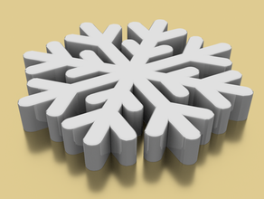 snowflake christmas holiday snow winter 3d print model - Mito3D