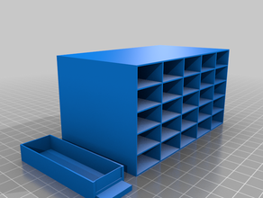 5x5 armazenamento de caixa gavetas personalizado 3d print model - Mito3D