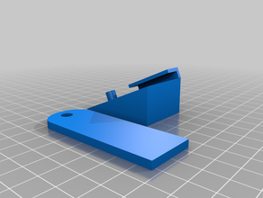 wall mounted latch 3d print model - Mito3D