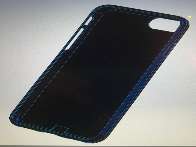 dava 7-8 iphone esnek filament flex durumda 7 8 vaka PDA kılıfı IDE filaman 3D print model - Mito3D