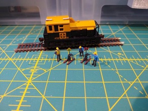 n scale switch stands 3d print model - Mito3D