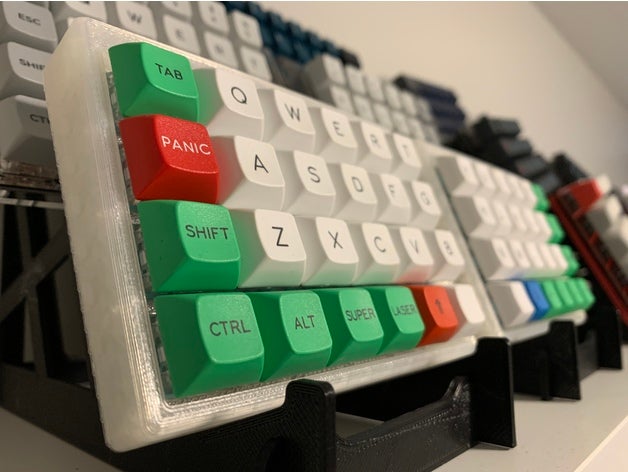 let's split angled high profile case keyboard lets mechanical 3D print model - Mito3D