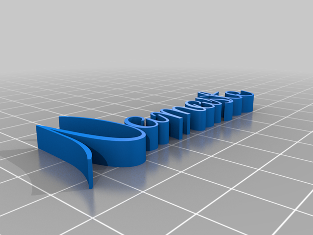 namaste-Skript kundengebundene 3D print model - Mito3D