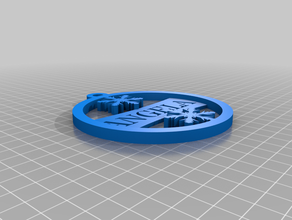 mi personalizados personalizado adorno medallón de copo nieve 2 3d print model - Mito3D