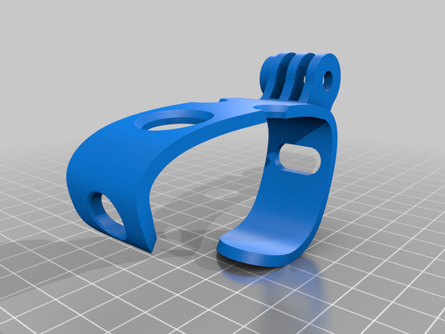 los estadios de controlador clip - gopro sistema montaje modular 3D print model - Mito3D