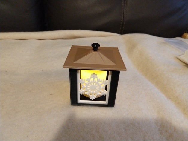 holiday lantern candle holder christmas decoration decor wood pla 3D print model - Mito3D