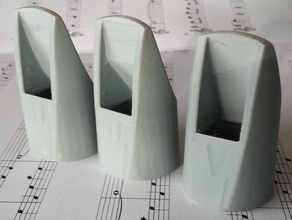alto sax mouthpiece experimental set 3d print model - Mito3D