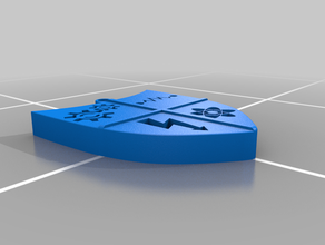 omar logo keychain v2 3d print model - Mito3D