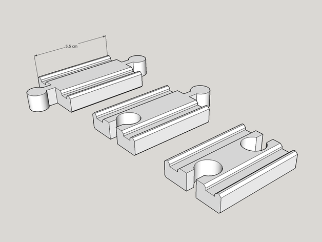 brio traccia compatibile falegnami le rotaie del treno 3D print model - Mito3D
