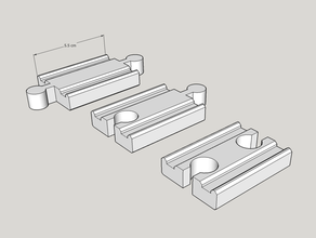 brio compatible pista de los carpinteros vía tren 3d print model - Mito3D