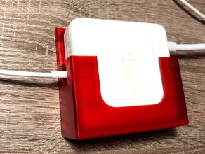 macbook charger holder 3d print model - Mito3D