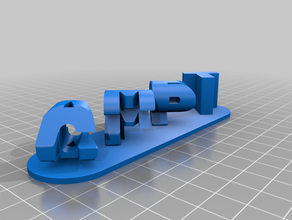 ambigram GFP kundengebundene 3d print model - Mito3D