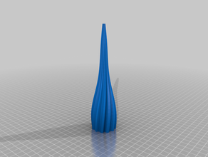 mon personnalisés sinueuses vases via polar graphiques personnalisé 3d print model - Mito3D