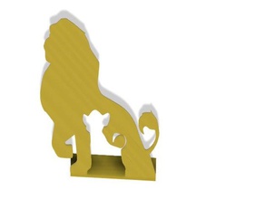 lion king desktop stand decor desk disney lionking movie simba 3d print model - Mito3D